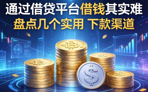 通过借贷平台借钱其实不难，盘点几个实用的下款渠道