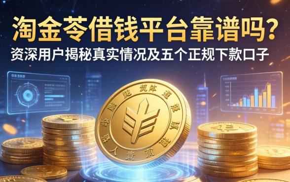 淘金苓借钱平台靠谱吗？资深用户揭秘真实情况及五个正规下款口子