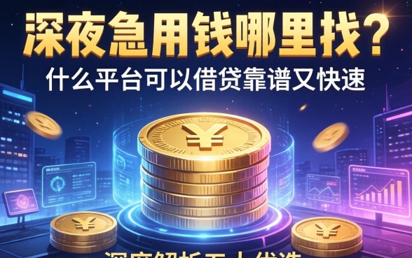 深夜急用钱哪里找？这个什么平台可以借钱靠谱又快速？深度解析五大优选