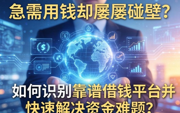 急需用钱却屡屡碰壁？如何识别靠谱借钱平台并快速解决资金难题？