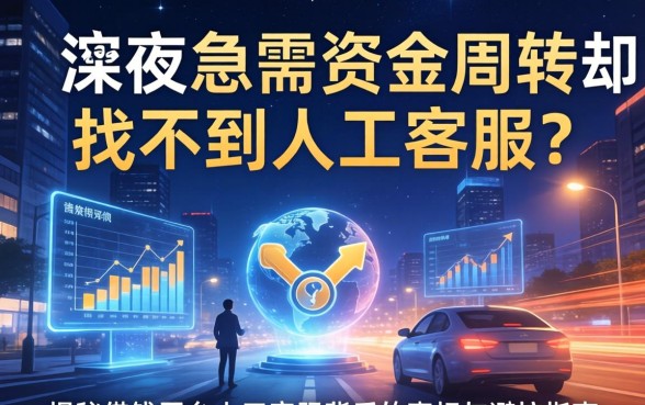 深夜急需资金周转却找不到人工客服？揭秘借钱平台人工客服背后的真相与避坑指南