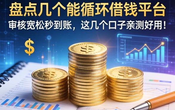 盘点几个能循环借钱平台，审核宽松秒到账，这几个口子亲测好用！