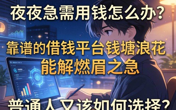 深夜急需用钱怎么办？靠谱的借钱平台钱塘浪花能解燃眉之急吗？普通人又该如何选择？