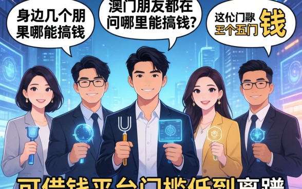 身边几个澳门朋友都在问哪里能搞钱，这五个澳门人可借钱平台门槛低到离谱