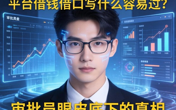 平台借钱借口写什么容易过？审批员眼皮底下的真相