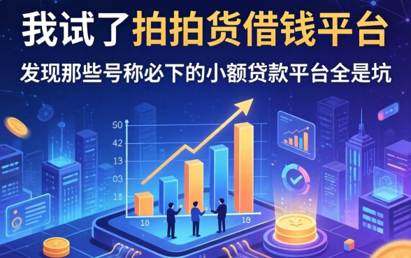 我试了拍拍货借钱平台，发现那些号称必下的小额贷款平台全是坑