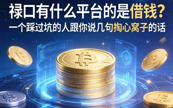 禄口有什么平台可以借钱？一个踩过坑的人跟你说几句掏心窝子的话