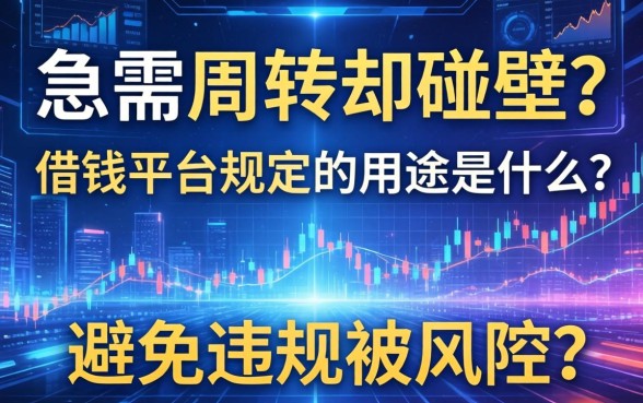 急需周转却碰壁？借钱平台规定的用途是什么？如何避免违规被风控？