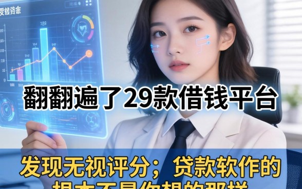 我翻遍了29款借钱平台，发现无视评分的贷款软件根本不是你想的那样