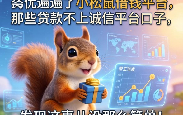 我翻遍了小松鼠借钱平台和那些贷款不上诚信平台的口子，发现这事儿没那么简单