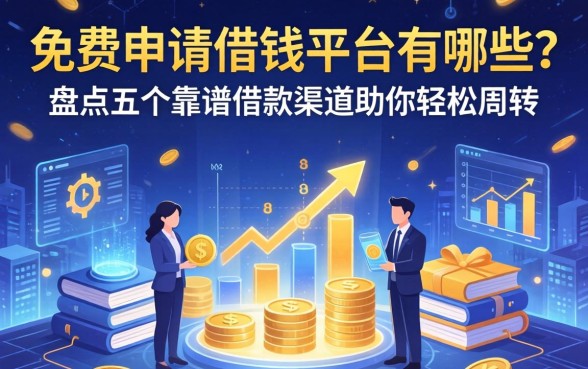 免费申请借钱平台有哪些？盘点五个靠谱借款渠道助你轻松周转