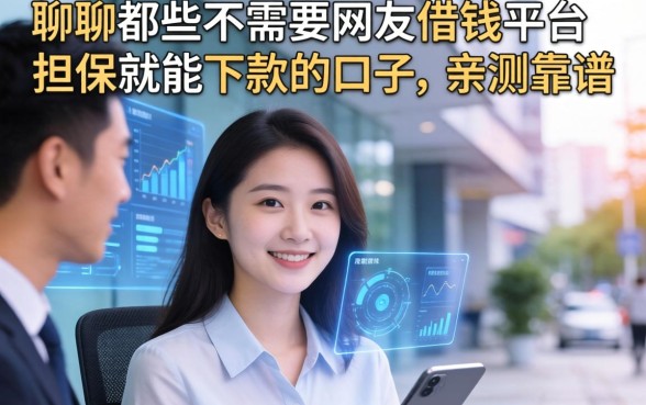 聊聊那些不需要网友借钱平台担保就能下款的口子，亲测靠谱