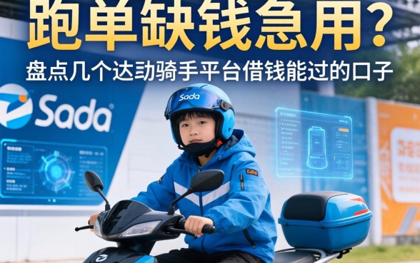 跑单缺钱急用？盘点几个达达骑手平台借钱能过的口子