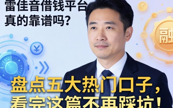 雷佳音借钱平台真的靠谱吗？盘点五大热门口子，看完这篇不再踩坑！