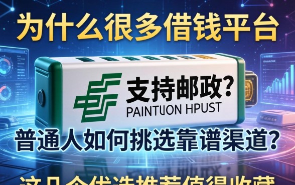 为什么很多借钱平台支持邮政？普通人如何挑选靠谱渠道？这几个优选推荐值得收藏