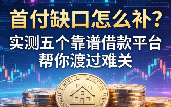 首付缺口怎么补？实测五个靠谱借款平台帮你渡过难关