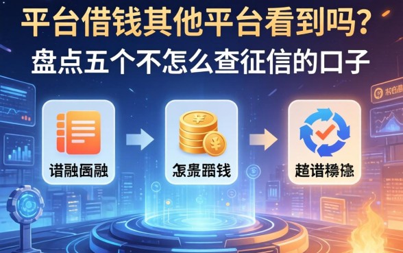 在平台借钱其他平台看到吗？盘点五个不怎么查征信的口子