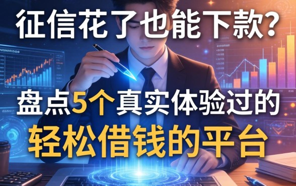 征信花了也能下款？盘点5个真实体验过的轻松借钱的平台