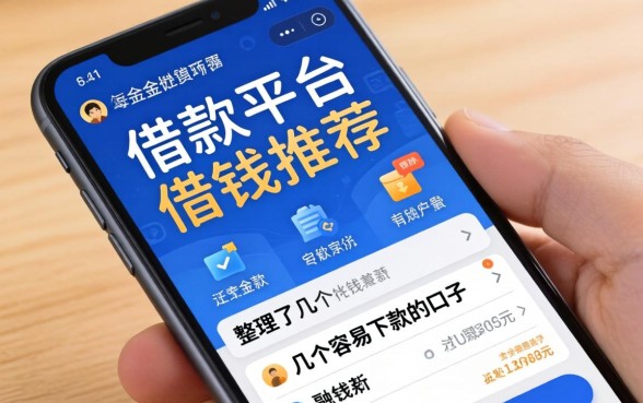 手机借款平台借钱推荐：整理了几个容易下款的口子