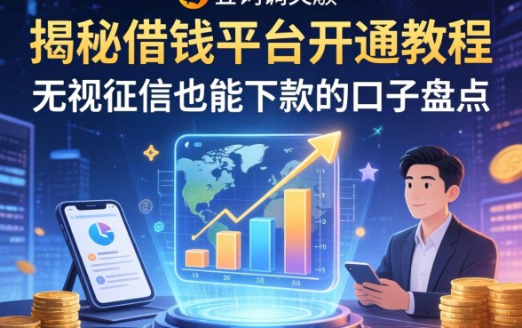 揭秘借钱平台开通教程：无视征信也能下款的口子盘点