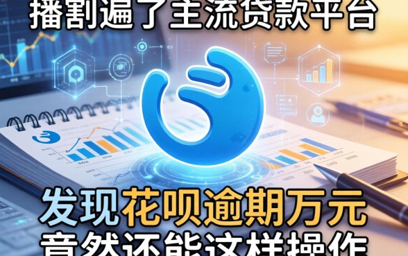 我翻遍了主流贷款平台，发现花呗逾期万元竟然还能这样操作