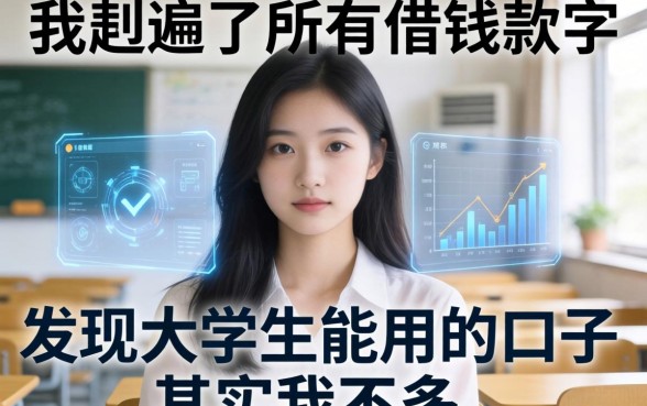 我翻遍了所有借钱软件，发现大学生能用的口子其实并不多