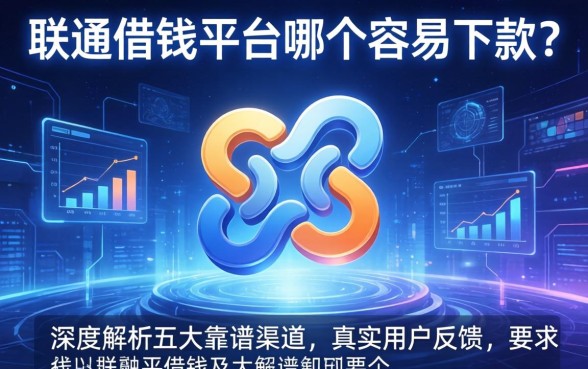 联通借钱平台哪个容易下款？深度解析五大靠谱渠道及真实用户反馈