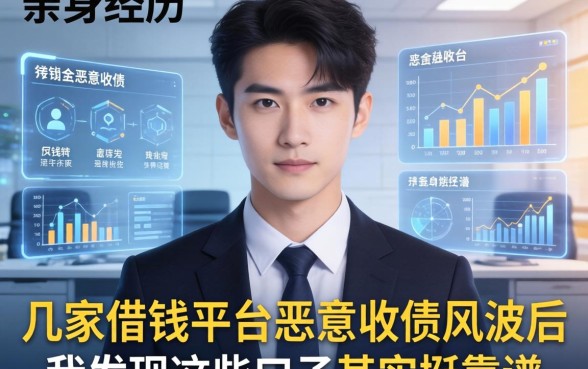 亲身经历：几家借钱平台恶意收债风波后，我发现这些口子其实挺靠谱