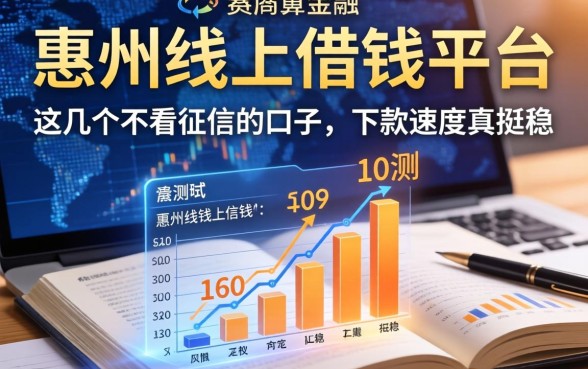 惠州线上借钱平台实测：这几个不看征信的口子，下款速度真挺稳