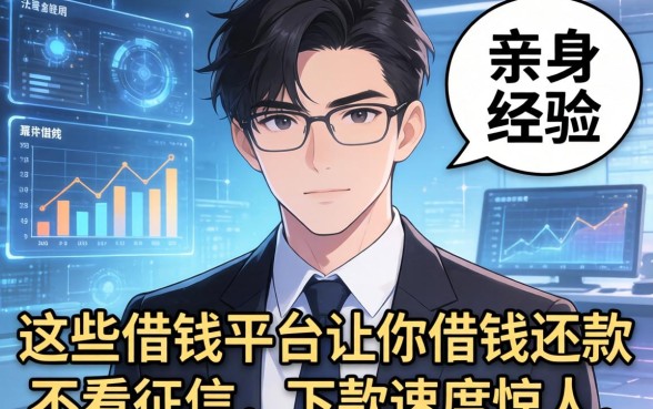 亲身经历：这些借钱平台让你借钱还款不看征信，下款速度惊人