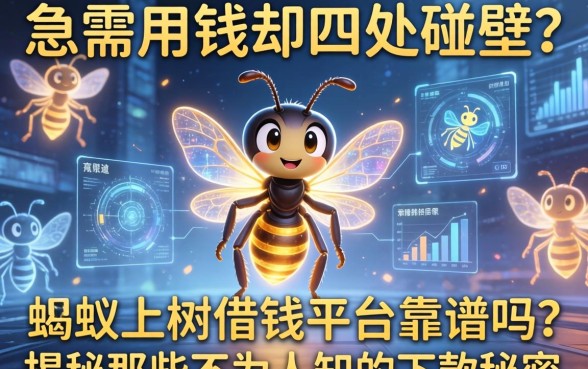 急需用钱却四处碰壁？蚂蚁上树借钱平台靠谱吗？揭秘那些不为人知的下款秘密