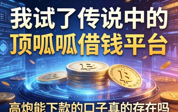 我试了传说中的顶呱呱借钱平台，高炮能下款的口子真的存在吗