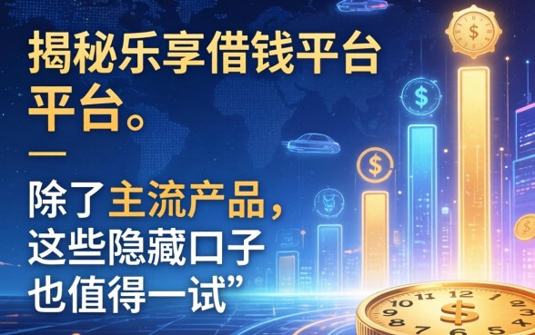 揭秘乐享借钱平台：除了主流产品，这些隐藏口子也值得一试