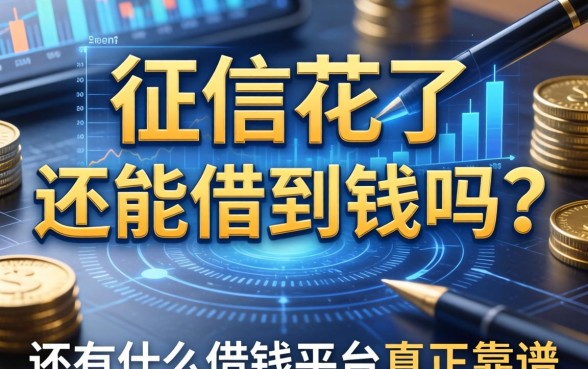 征信花了还能借到钱吗？还有什么借钱平台真正靠谱