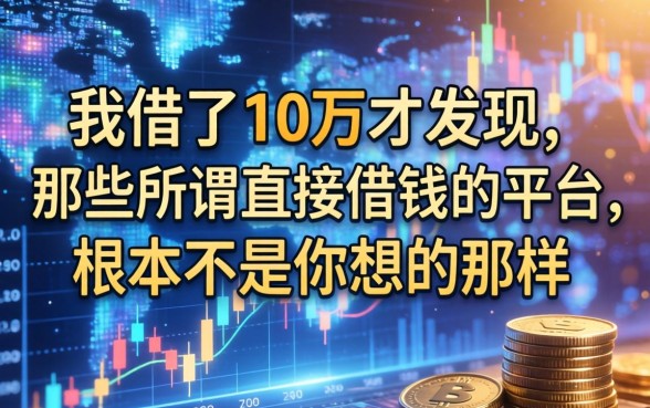 我借了10万才发现，那些所谓直接借钱的平台，根本不是你想的那样