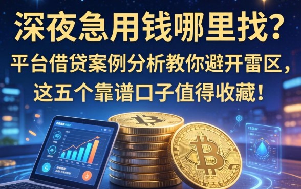 深夜急用钱哪里找？平台借钱案例分析教你避开雷区，这五个靠谱口子值得收藏！