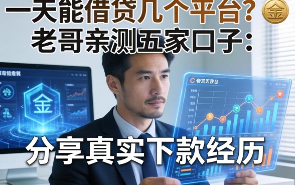 一天能借贷几个平台？老哥亲测五家口子，分享真实下款经历