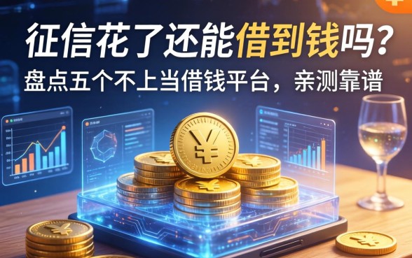 征信花了还能借到钱吗？盘点五个不上当借钱平台，亲测靠谱