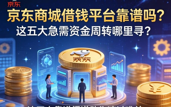 京东商城借钱平台靠谱吗？急需资金周转哪里寻？这五大靠谱渠道助你渡过难关