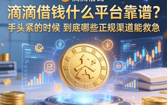 滴滴借钱什么平台靠谱？手头紧的时候，到底哪些正规渠道能救急？