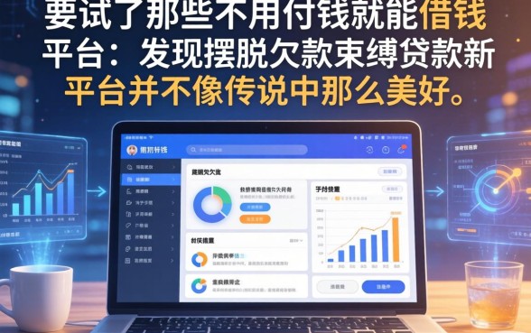 我试了那些不用付钱就能借钱的平台，发现摆脱欠款束缚贷款新平台并不像传说中那么美好