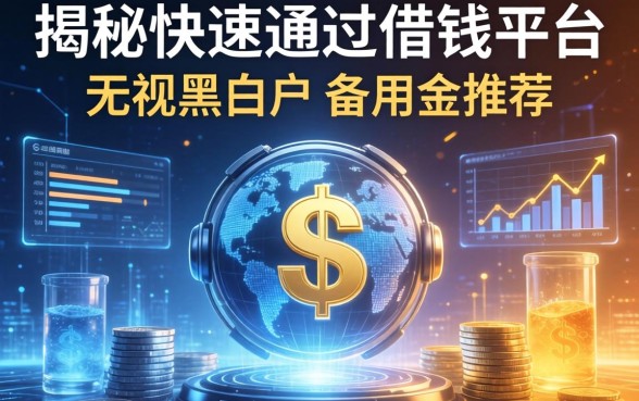 揭秘快速通过借钱平台：无视黑白户的备用金推荐