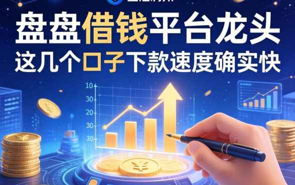 盘点借钱平台龙头，这几个口子下款速度确实快