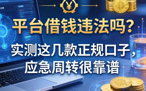 平台借钱违法吗？实测这几款正规口子，应急周转很靠谱