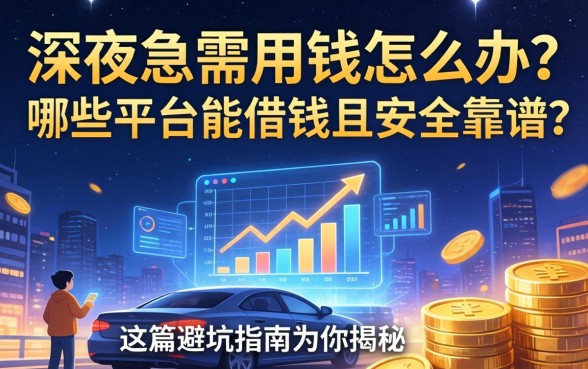 深夜急需用钱怎么办？哪些平台能借钱且安全靠谱？这篇避坑指南为你揭秘