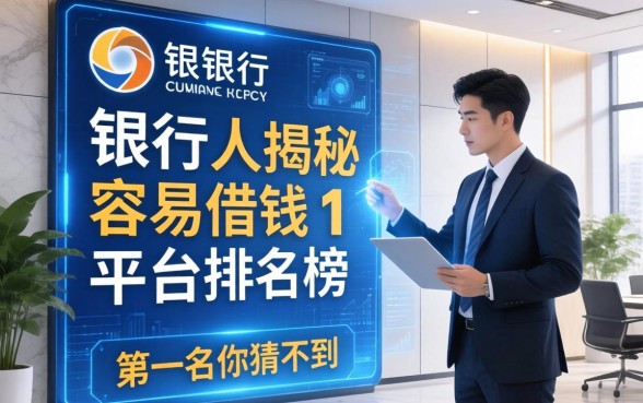 银行内部人揭秘：容易借钱的平台排名榜，第一名你猜不到