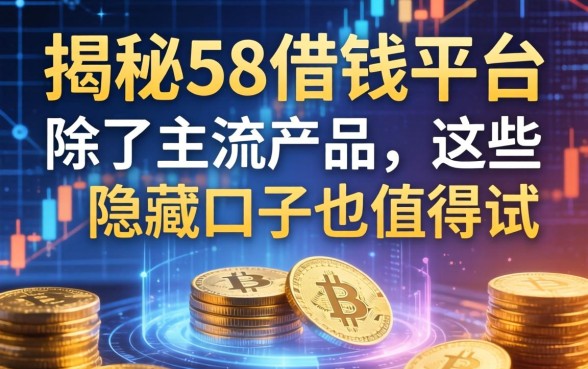 揭秘58借钱平台：除了主流产品，这些隐藏口子也值得试