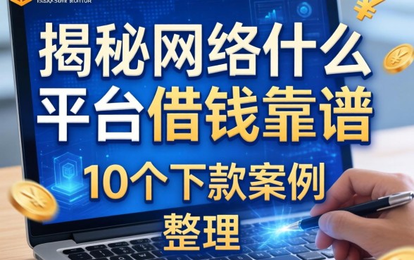 揭秘网络什么平台借钱靠谱，整理了10个下款案例