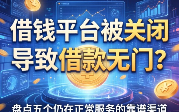 借钱平台被关闭导致借款无门？盘点五个仍在正常服务的靠谱渠道