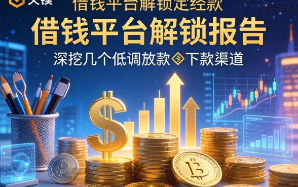 借钱平台解锁报告：深挖几个低调放款的下款渠道